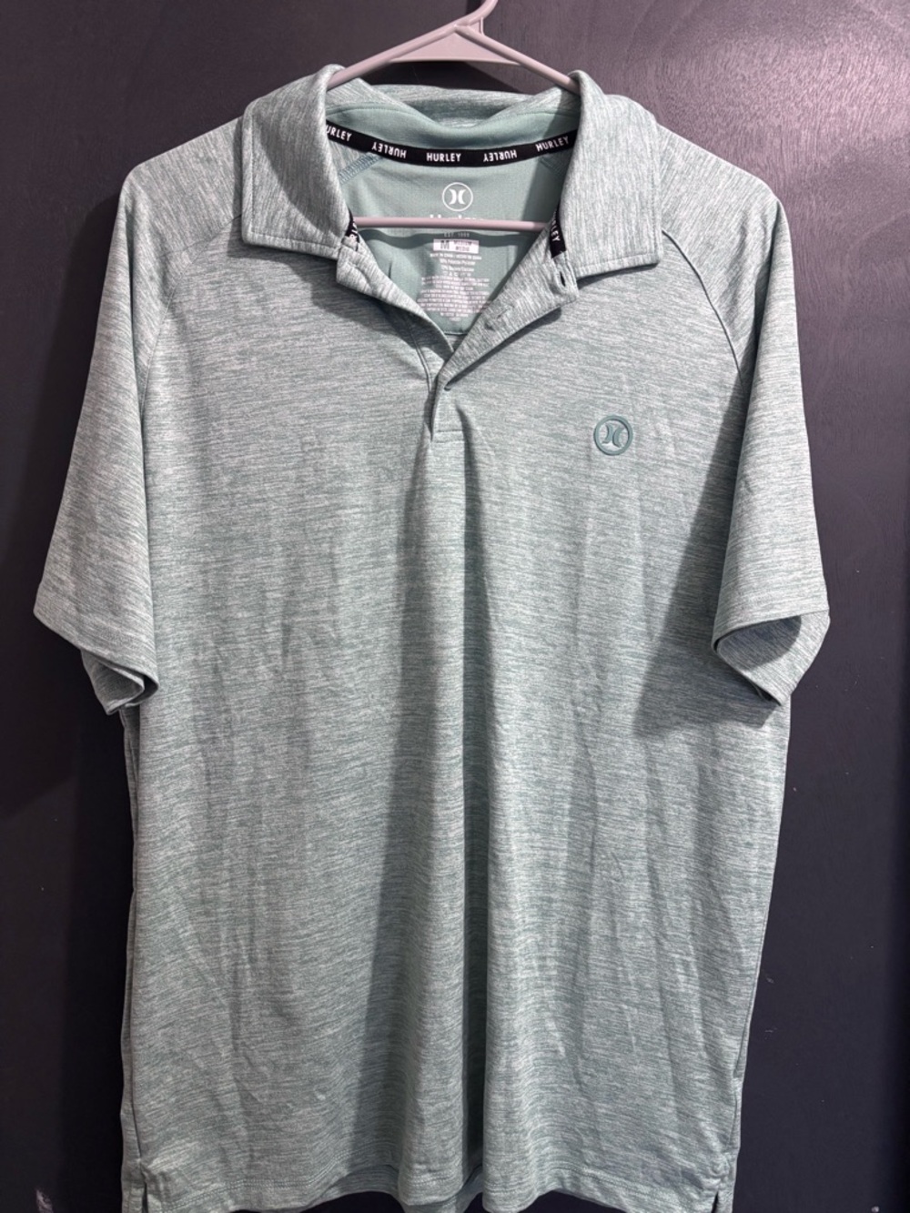 Hurley Men's Mint Heather Polo